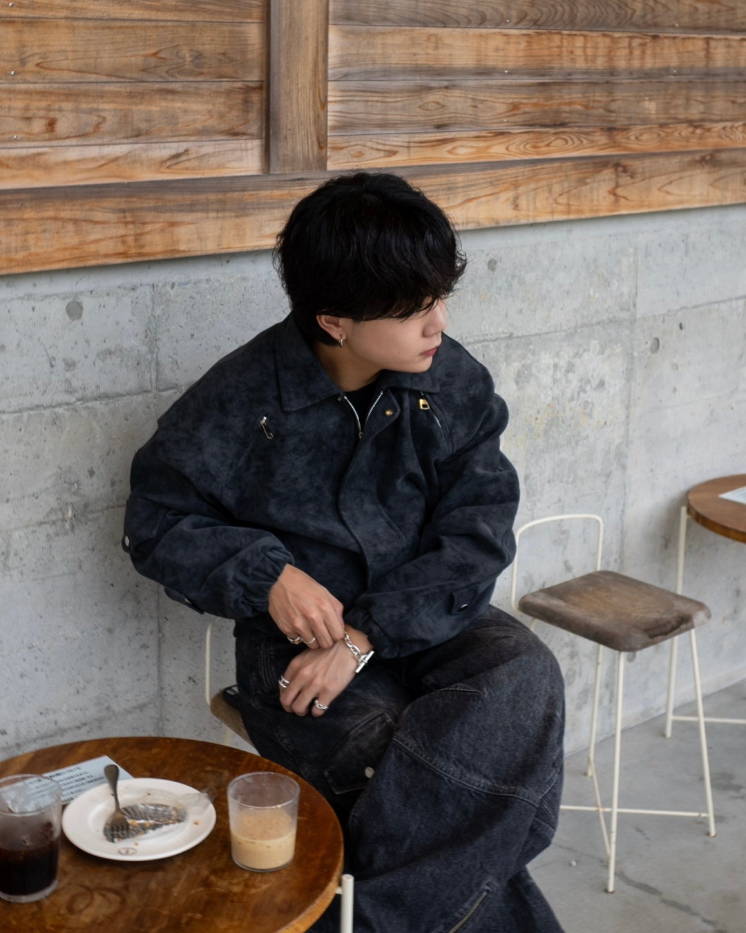 Wash-processed jacket