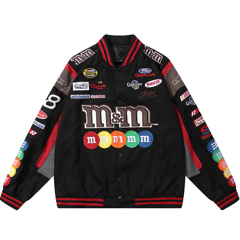 M&thtM NASCAR RACING JACKET BLACK