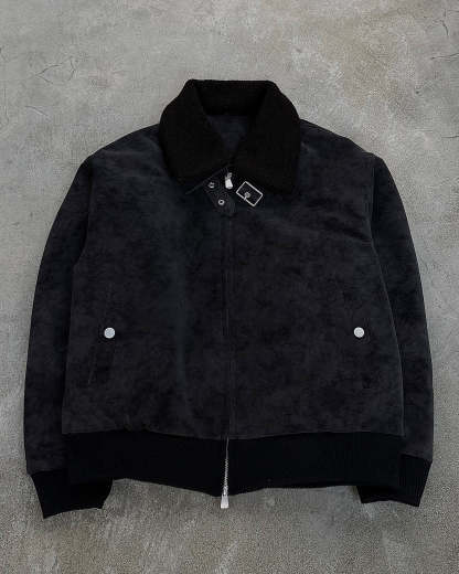 3-Way Boa Collar Quilted Jacket