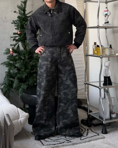 3-Way Boa Collar Quilted Jacket