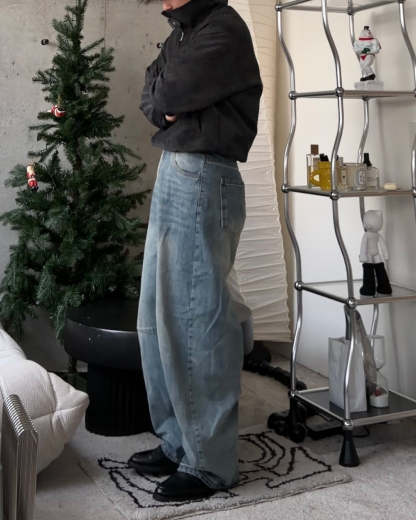 3-Way Boa Collar Quilted Jacket