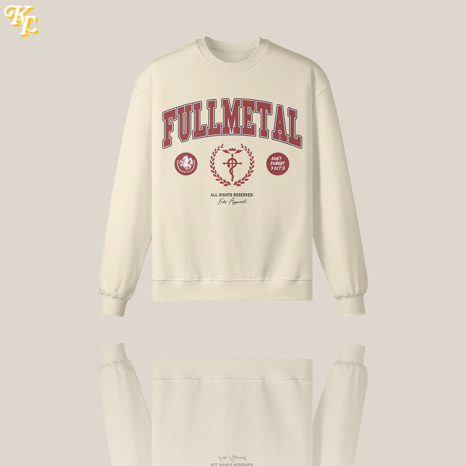 'Fullmetal' Varsity Oversized Sweatshirt