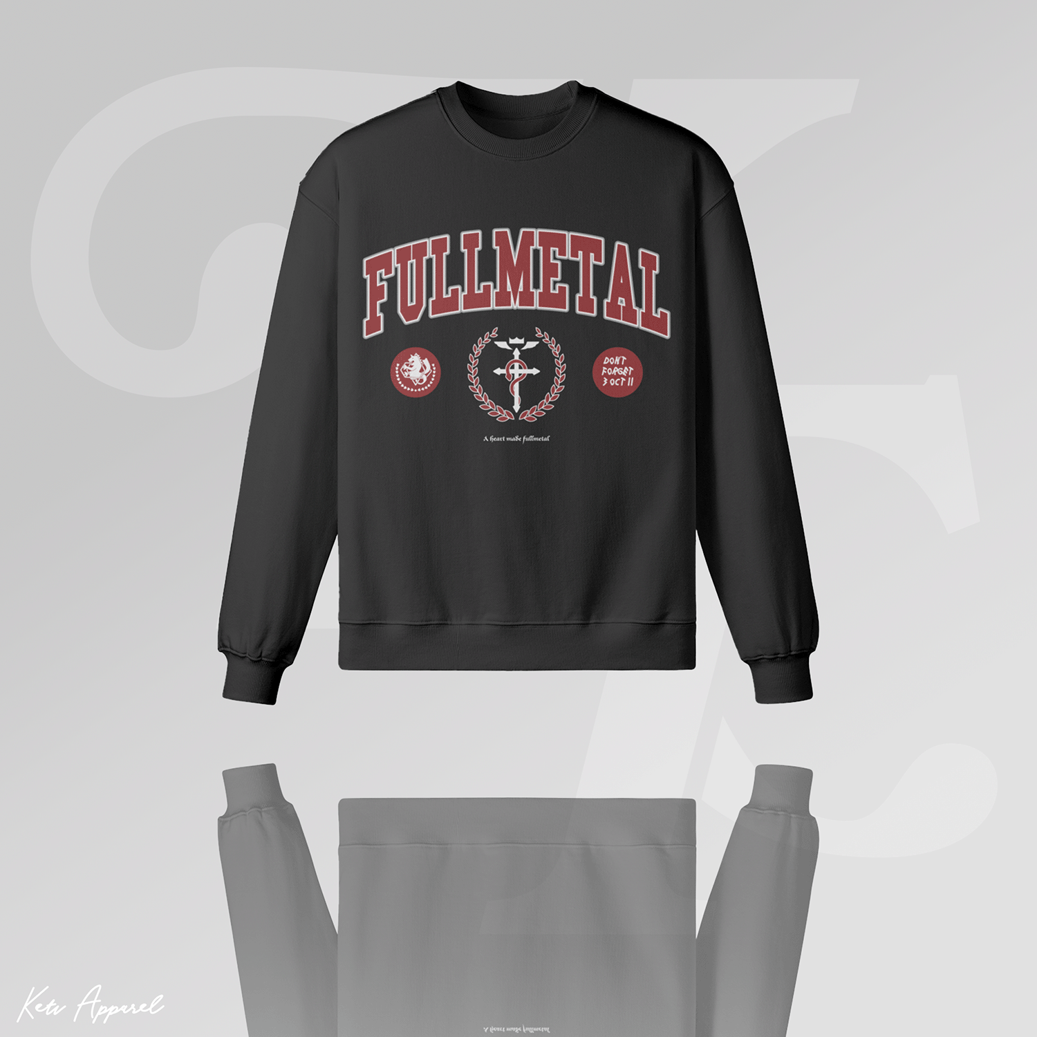 'Fullmetal' Varsity Oversized Sweatshirt