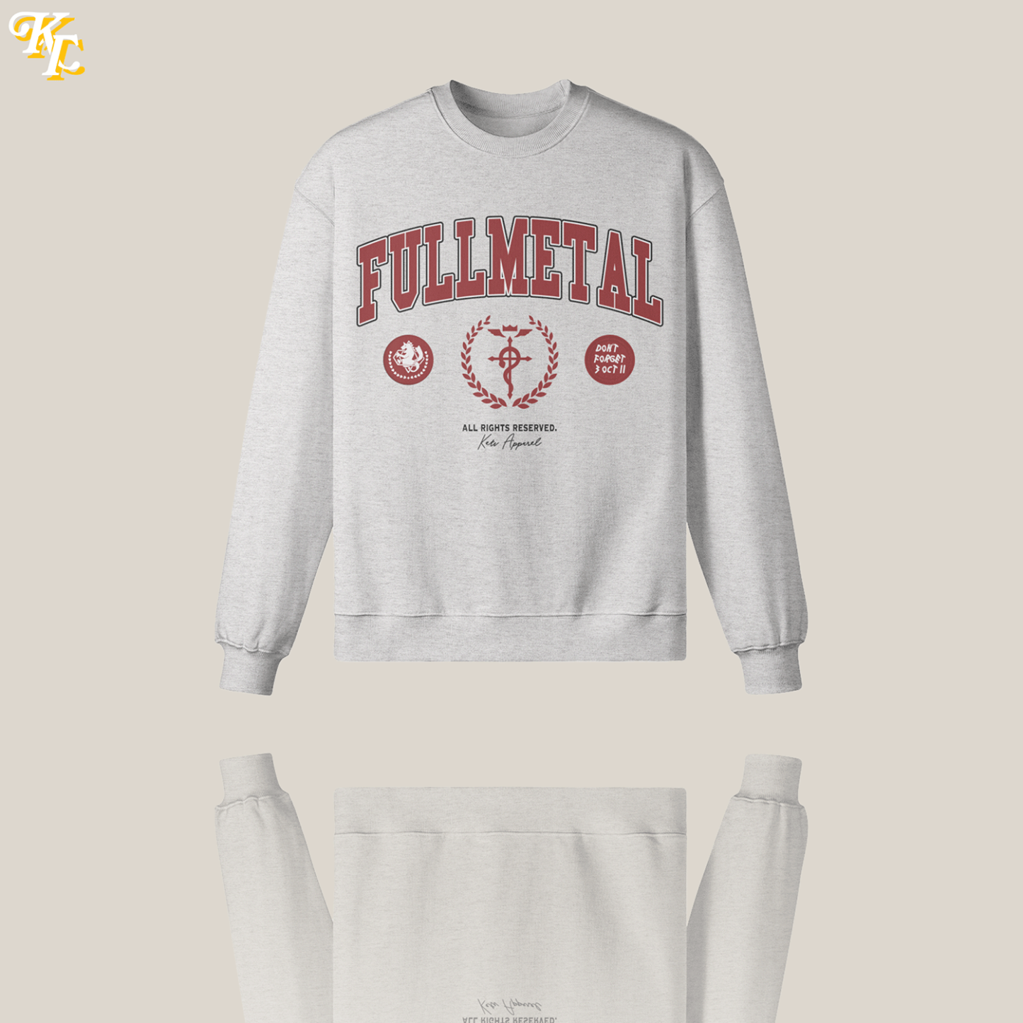 'Fullmetal' Varsity Oversized Sweatshirt
