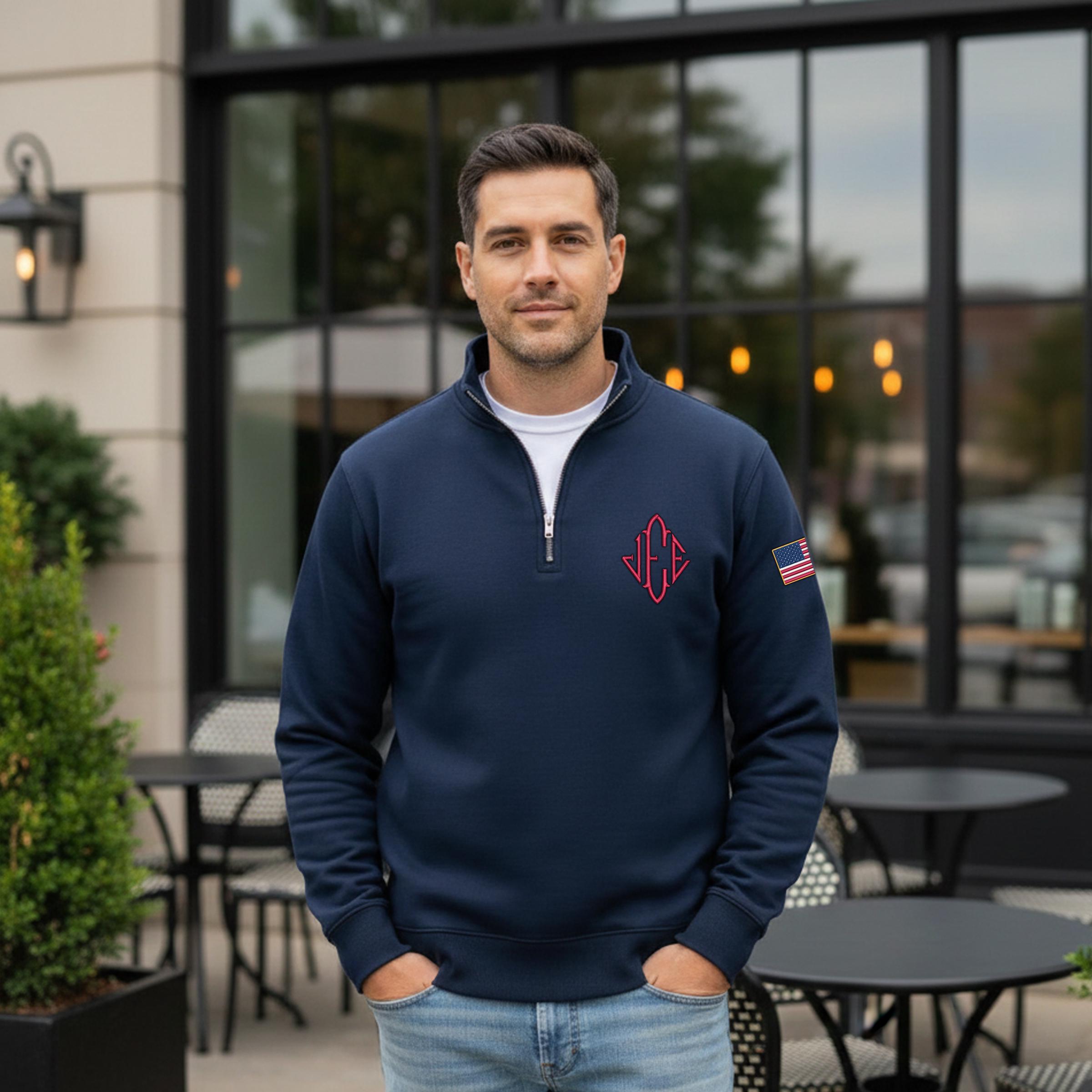 Jeffrey Epstein Quarter Zip Sweater