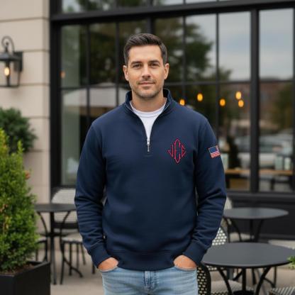 Jeffrey Epstein Quarter Zip Sweater