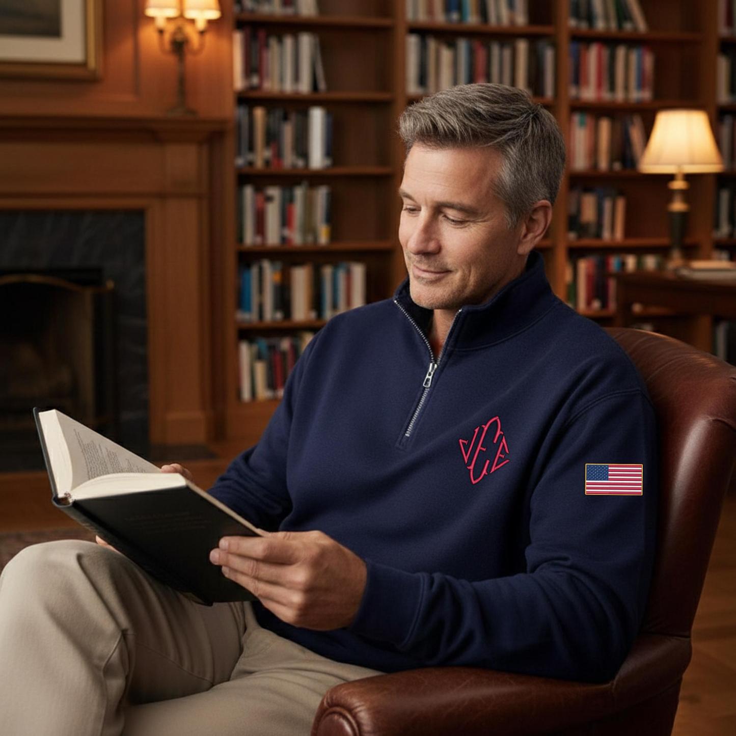 Jeffrey Epstein Quarter Zip Sweater