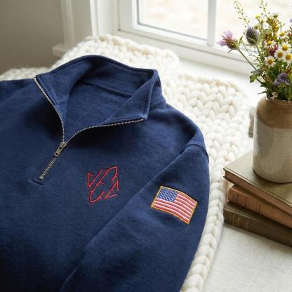 Jeffrey Epstein Quarter Zip Sweater