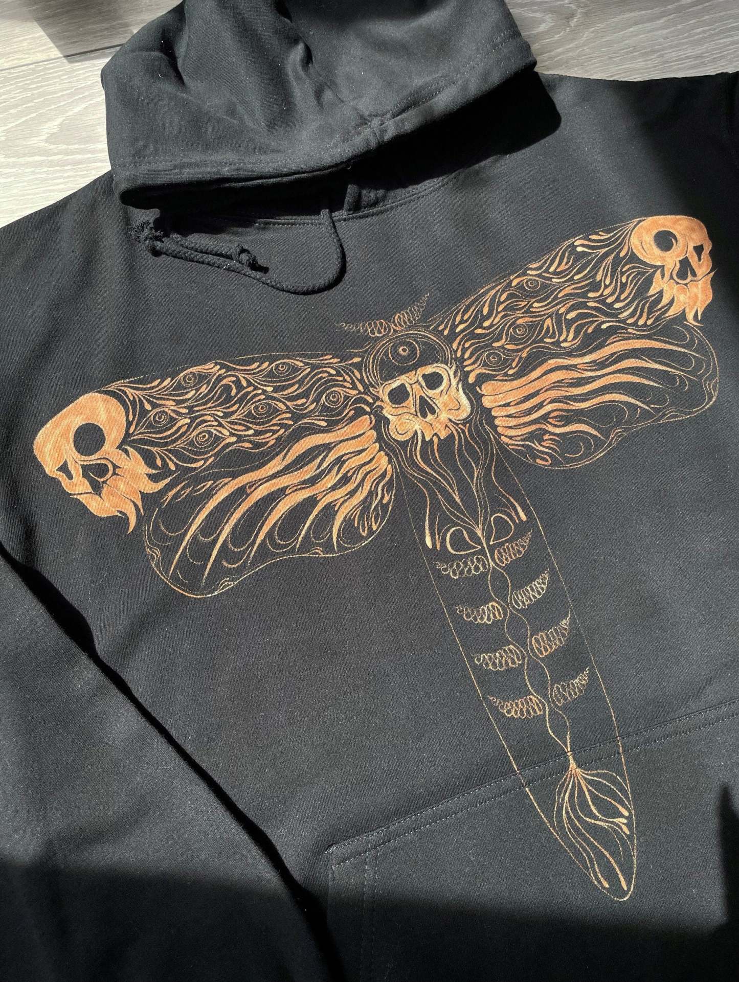 Custom Death Moth hoodie