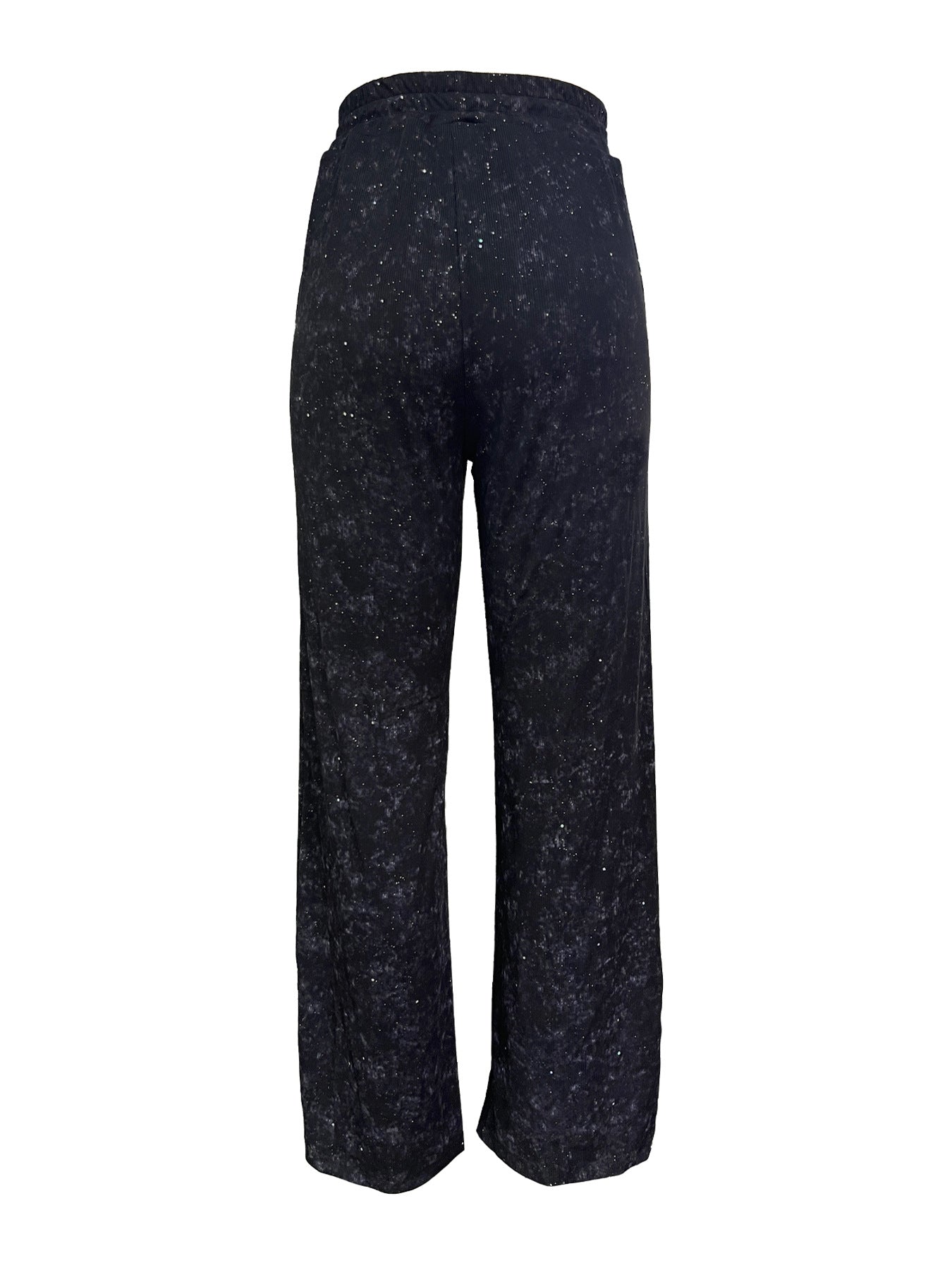 📢📢50 % OFF !!🎅Women's Sequin Sparkle Wide Leg Pants with Elastic Waistband