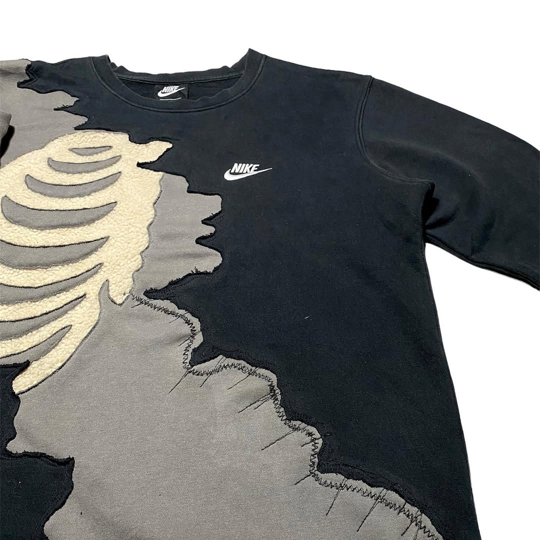 THE NIKE SKELETON TWO TONE SWEATSHIRT 