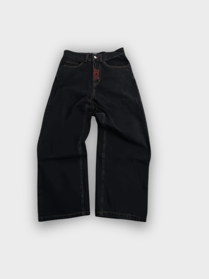  Embroidered Baggy Jeans