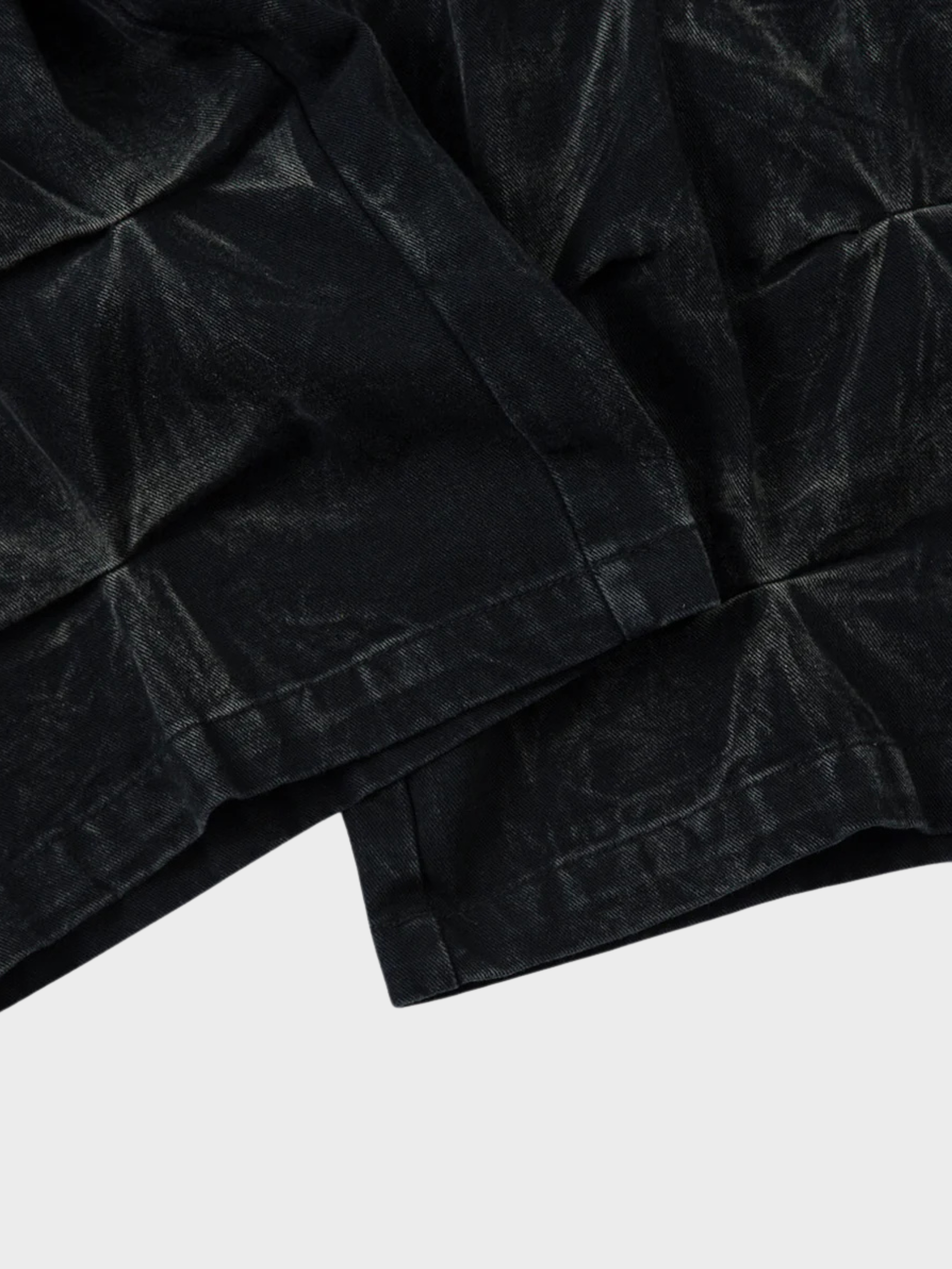 Vintage Pleated Wash Jeans