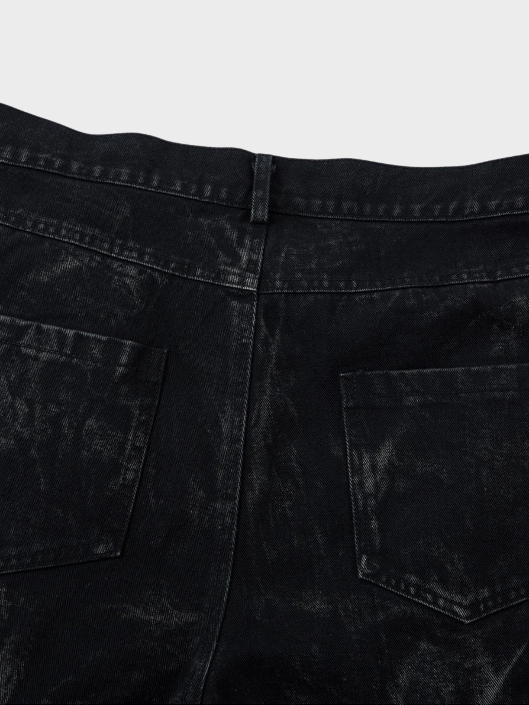 Vintage Pleated Wash Jeans