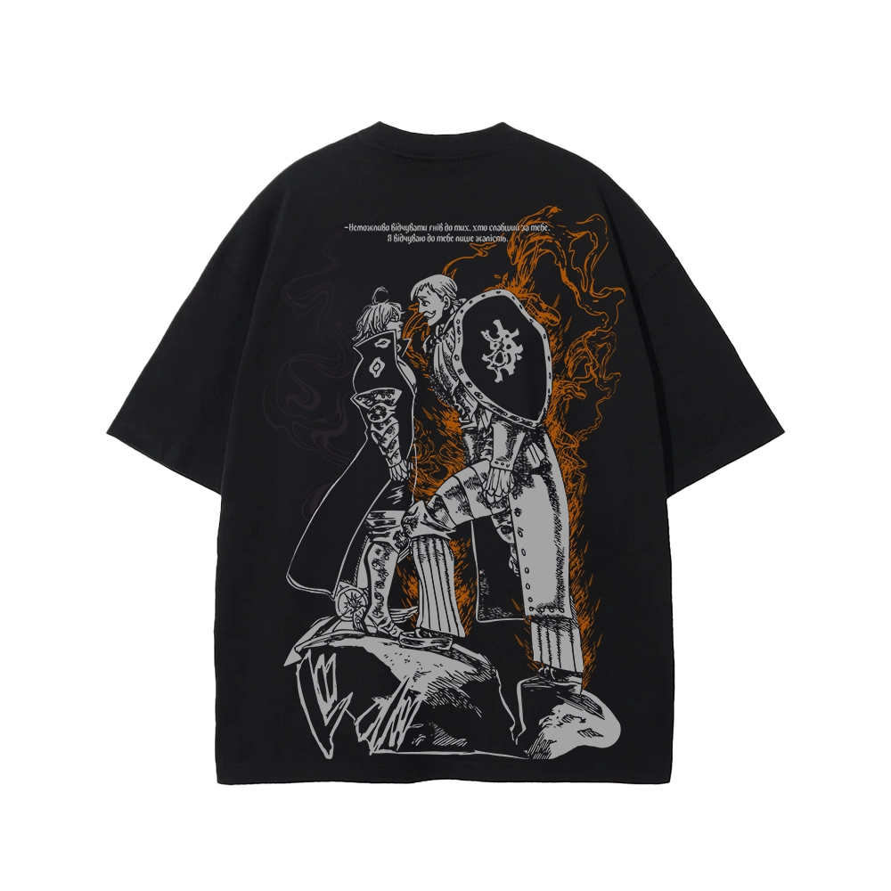 T-Shirt Oversize | Escanor vs. Estarossa |The Seven Deadly Sins