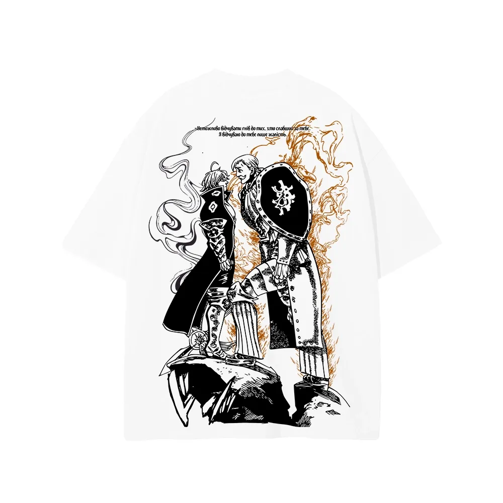 T-Shirt Oversize | Escanor vs. Estarossa |The Seven Deadly Sins