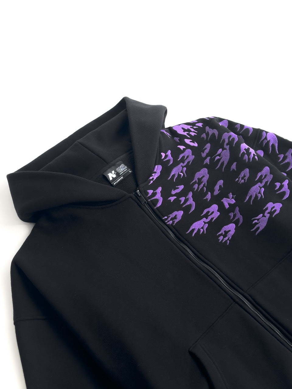 "SASUKE UCHIHA X CURSE MARKS" ZIP HOODIE
