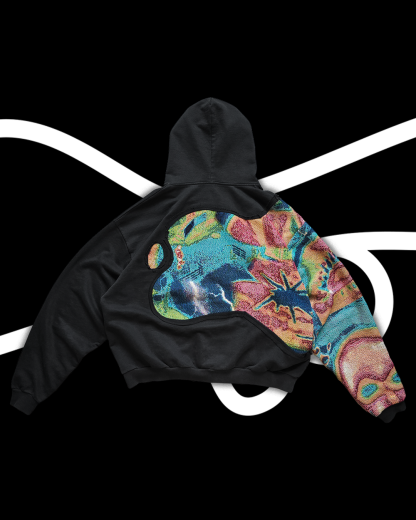 'PHASES' Classic Split Zip Hoodie