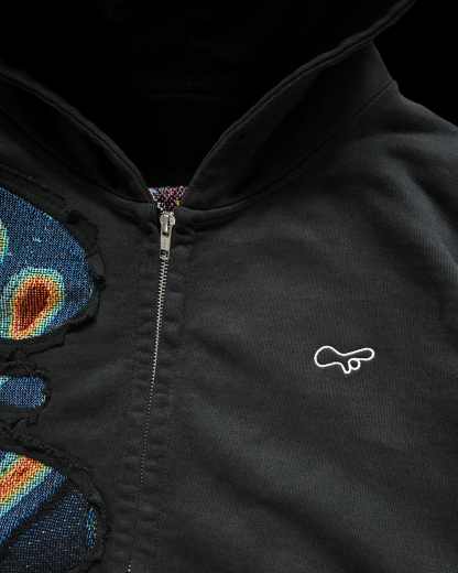 'PHASES' Classic Split Zip Hoodie