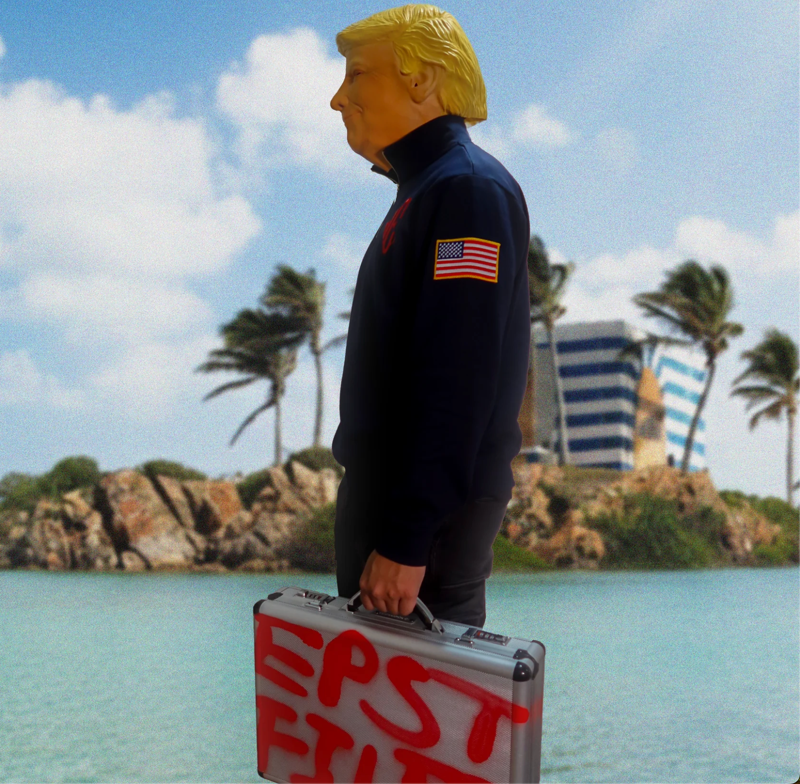 Jeffrey Epstein Quarter Zip Sweater