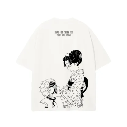 T-Shirt Oversize | Akaza x Koyuki | Demon Slayer