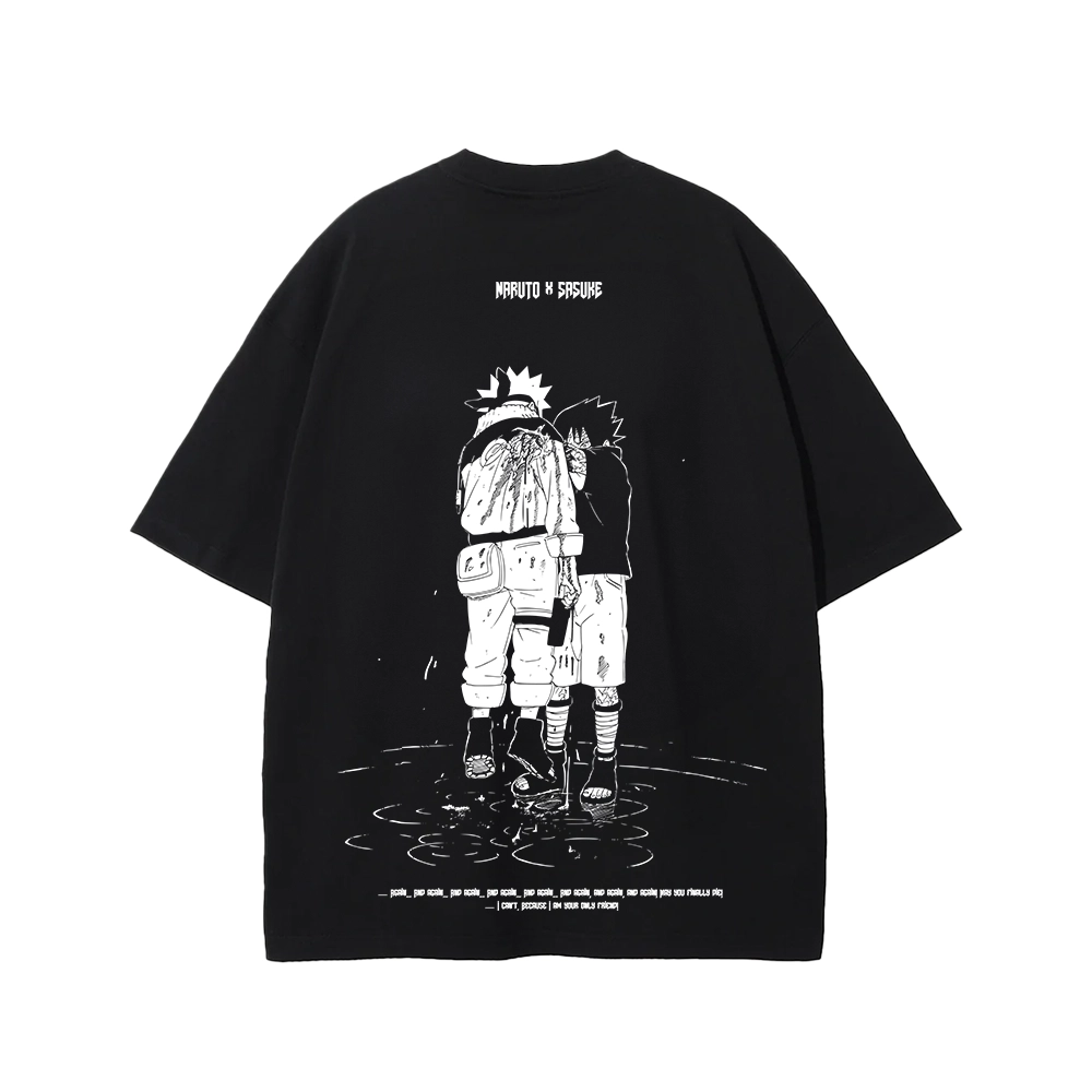 T-Shirt Oversize  | Naruto x Sasuke | Naruto