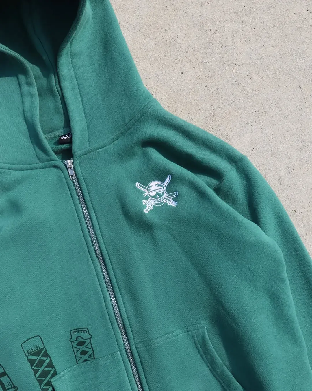 Men's Hoodies High Street Quirky Trendy Skullbone Pattern Embroidered Loose Hooded Sweatshirt Retro Hip-hop Harajuku Men Shirt