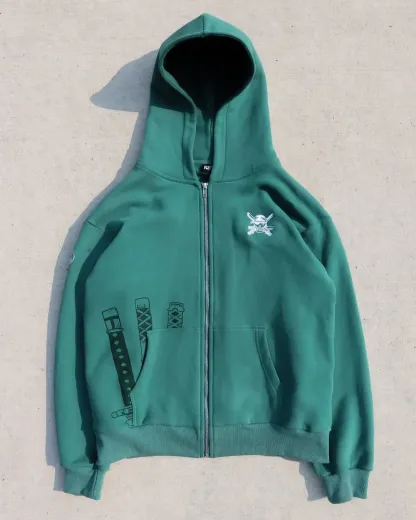 Men's Hoodies High Street Quirky Trendy Skullbone Pattern Embroidered Loose Hooded Sweatshirt Retro Hip-hop Harajuku Men Shirt