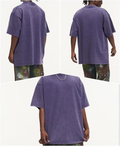 4 Pack Tshirts for Men Gym Vintage Heavyweight T Shirts Cotton Workout Acid Wash Baggy Tees