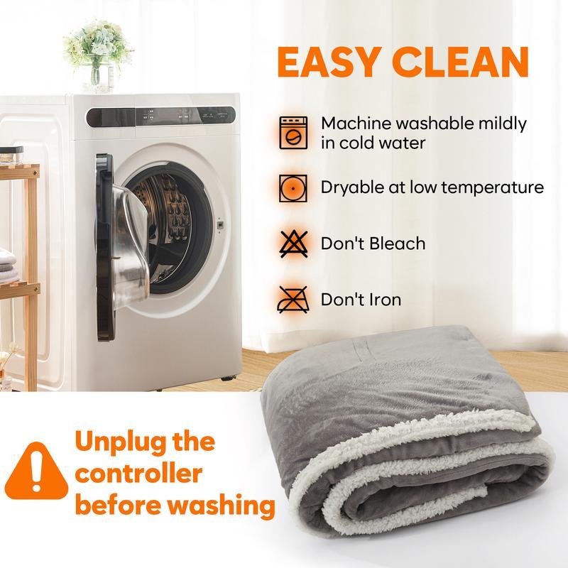 Wearable Heated Blanket – Sleeves, Hood & Foot Pockets