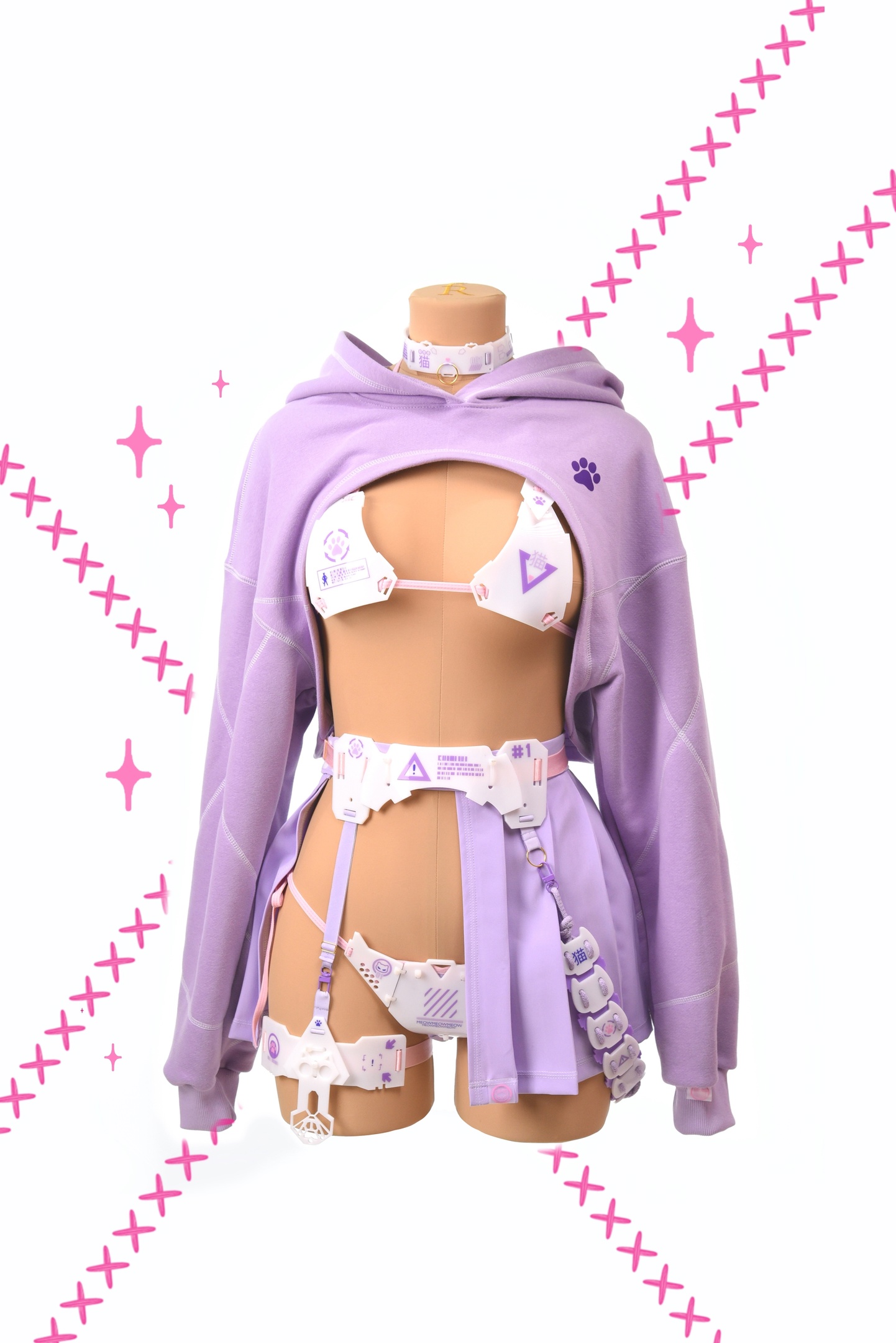 Purple Cyber Neko (Full Set)