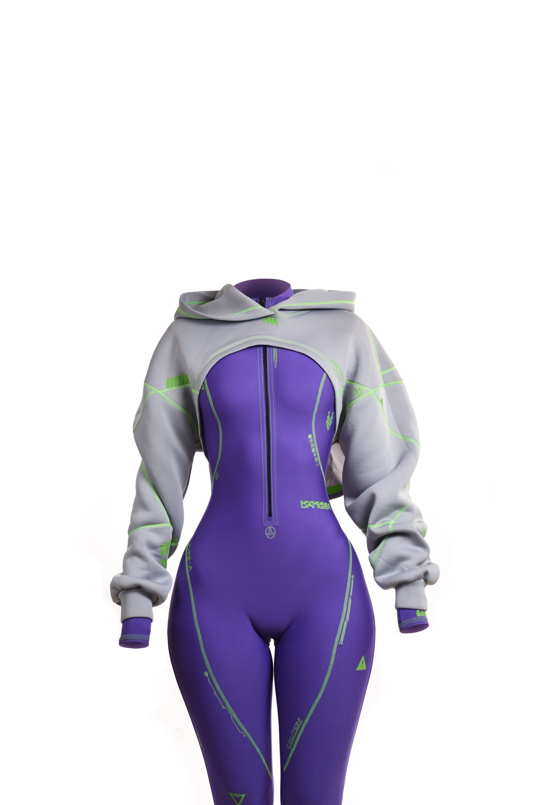 Cyber Purple Suit (Suit, Short jacket)