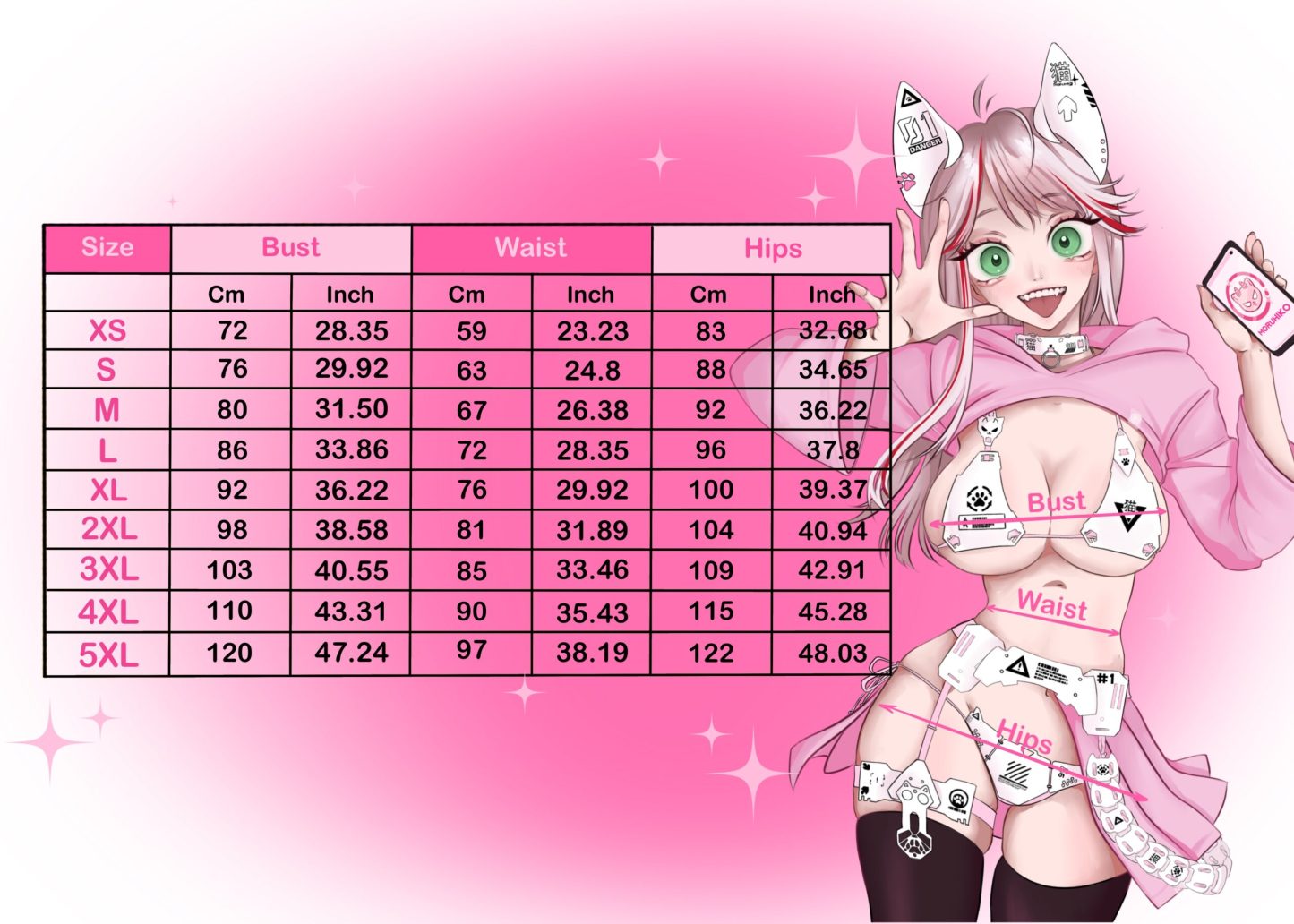 Neon Cyber Neko (Full Set)