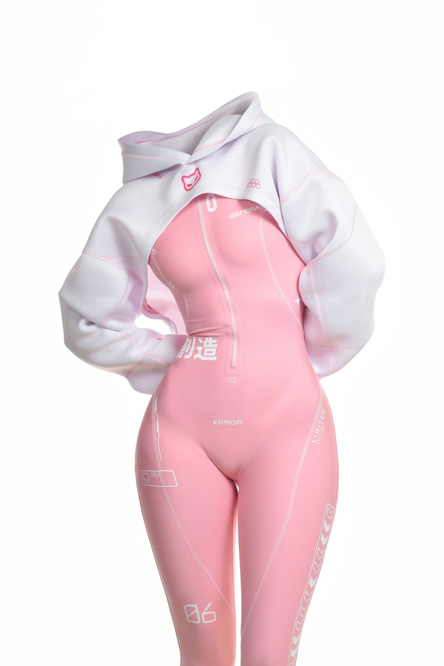 Cyber Pink Suit (Suit, Short jacket)