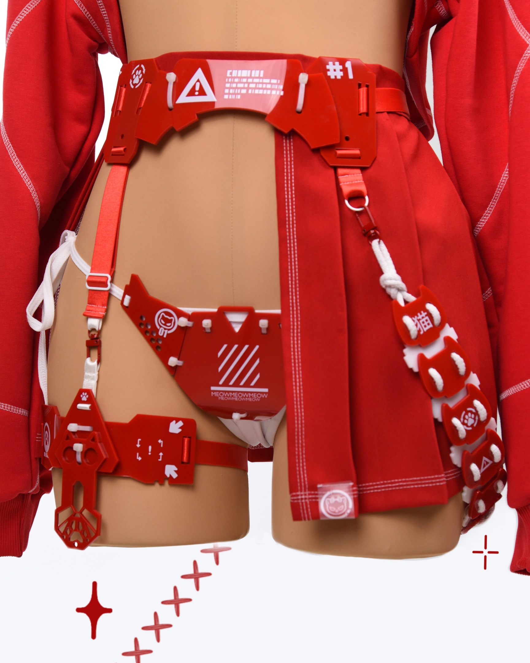 Red Cyber Neko (Full Set)