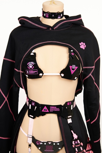 Black Pink Cyber Neko (Full Set)