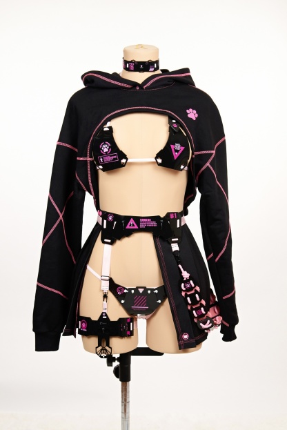 Black Pink Cyber Neko (Full Set)
