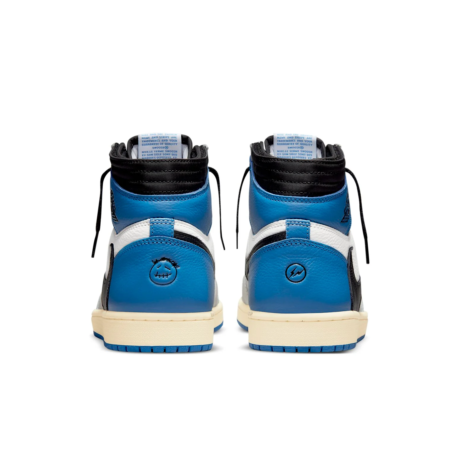 Air Jordan 1 Retro High x Fragment Design x Travis Scott 'Sail Black Military Blue'