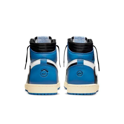 Air Jordan 1 Retro High x Fragment Design x Travis Scott 'Sail Black Military Blue'