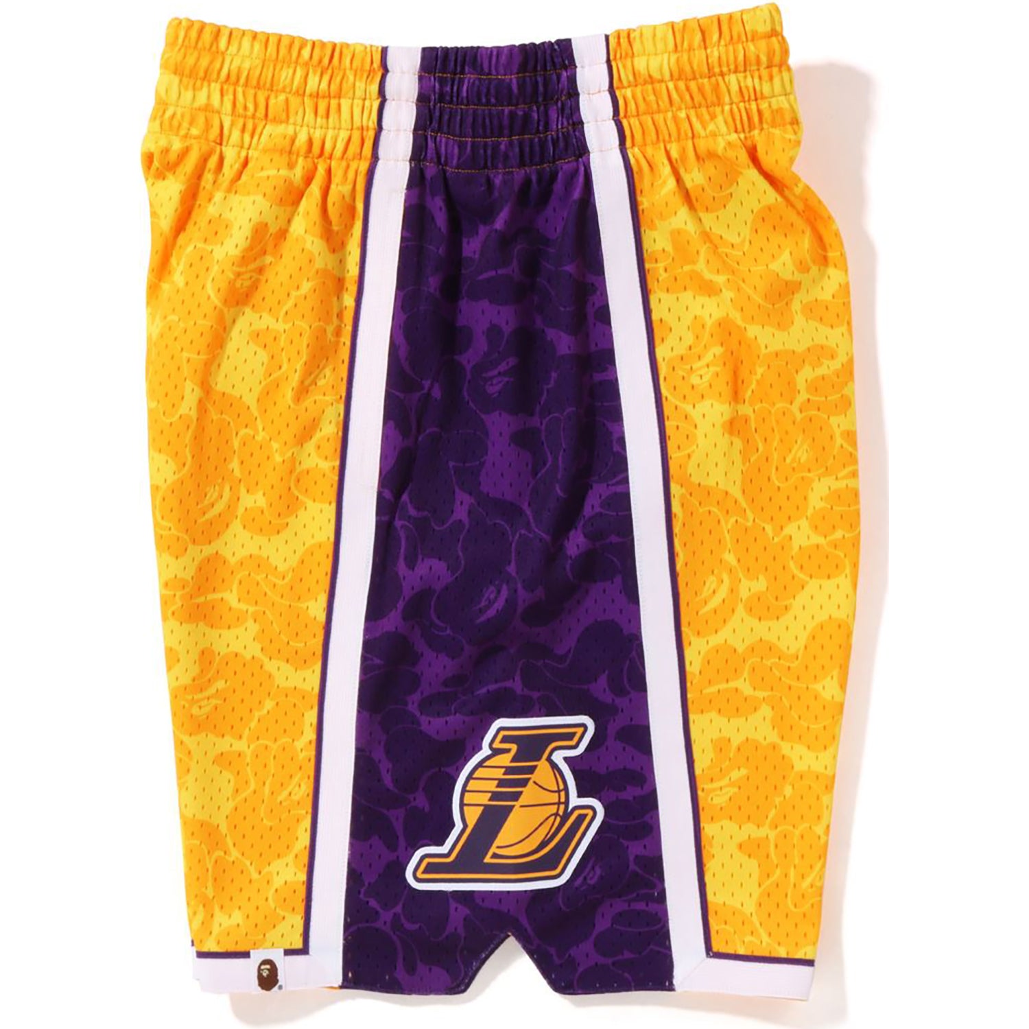 BAthtPE X MITCHELL & NESS LOS ANGELES LAKERS JERSEY SHORTS MENS
