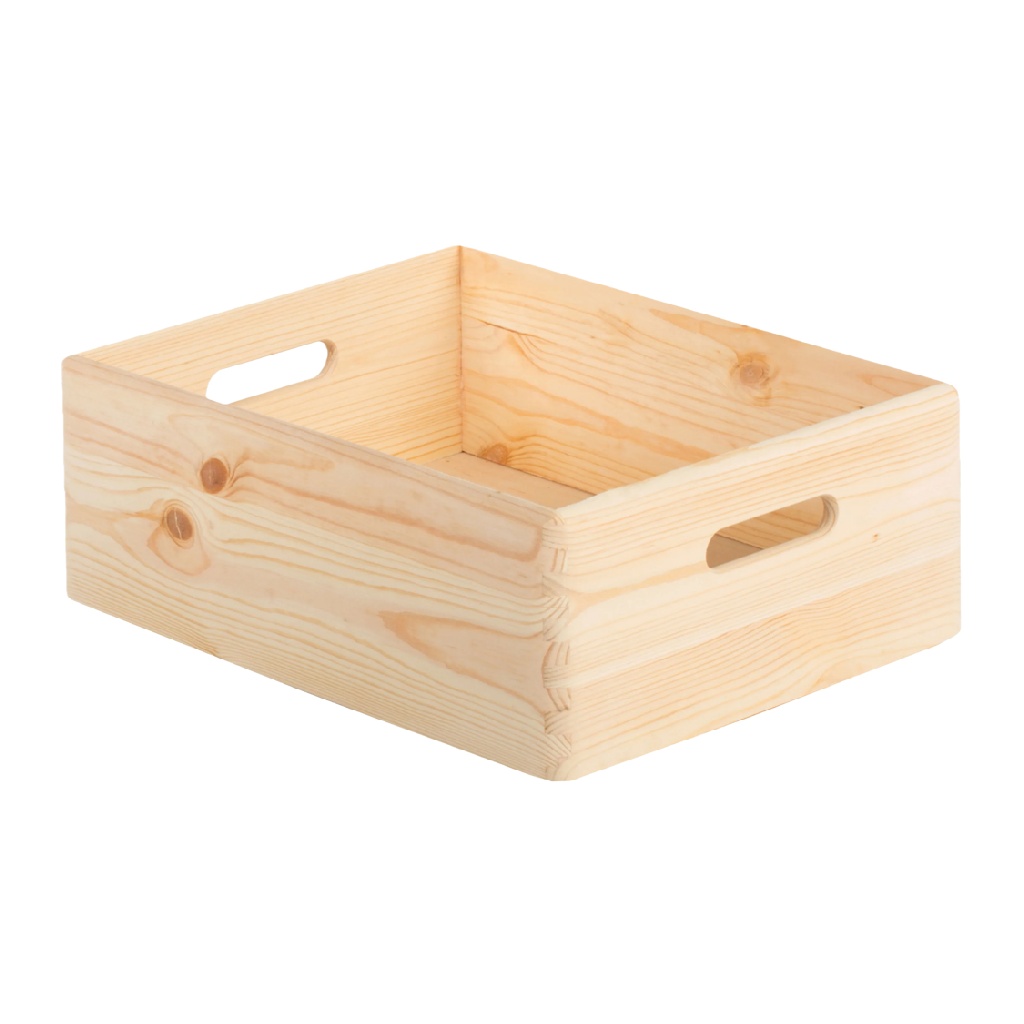 Caja de Almacenamiento de Madera con Asas-leonardmolly.shop