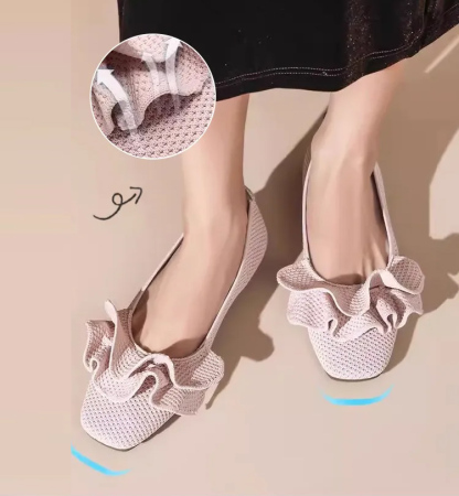 Comfortable Square-Toe Knit Flats Designed for Everyday Comfort