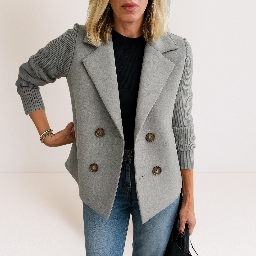 Soft-Blend Knit Blazer