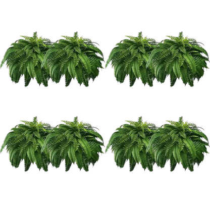🔥 On Sale Only Today 🌱 UV Resistant Ferns Artificial Plants Large for Planters, Office & Home Decor, Outdoor & Indoor