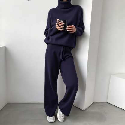 Women's Soft-Touch Turtleneck Two-Piece Set