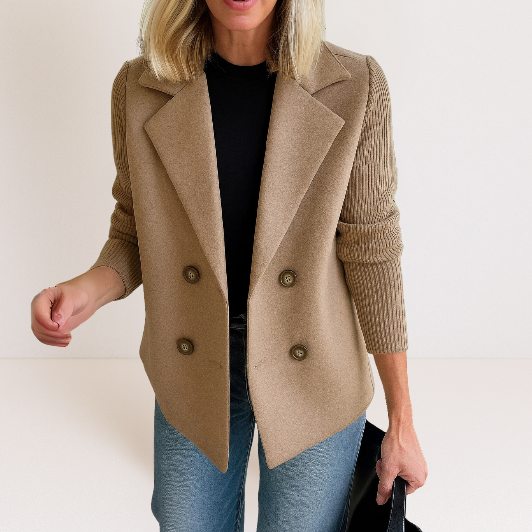 Soft-Blend Knit Blazer