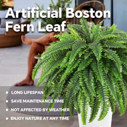 🔥 On Sale Only Today 🌱 UV Resistant Ferns Artificial Plants Large for Planters, Office & Home Decor, Outdoor & Indoor