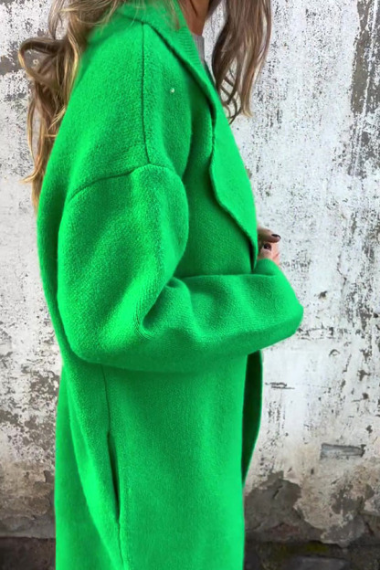 CLEARANCE SALE🔥Solid Color Lapel Long Sleeve Loose Casual Jacket- 48% OFF