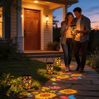 🔥HOT SALE 49% OFF-🌞Colorful Sunflower Glow Solar Garden Lantern