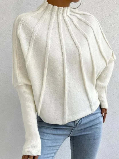 🎄Christmas Clearance🔥 2024 Women's Casual Bat Sleeve Pullover Sweater